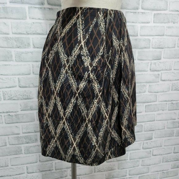 Vintage 90s Jacqueline Ferrar 8P Petite Silk Skirt Top Set Outfit Career Casual - Picture 3 of 9